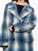 Load image into Gallery viewer, RALPH LAUREN POLO x Blue Plaid Wool-Blend Coat (XS-L)