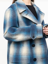Load image into Gallery viewer, RALPH LAUREN POLO x Blue Plaid Wool-Blend Coat (XS-L)