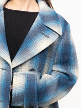 Load image into Gallery viewer, RALPH LAUREN POLO x Blue Plaid Wool-Blend Coat (XS-L)