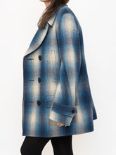Load image into Gallery viewer, RALPH LAUREN POLO x Blue Plaid Wool-Blend Coat (XS-L)
