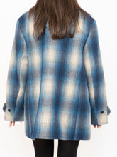 Load image into Gallery viewer, RALPH LAUREN POLO x Blue Plaid Wool-Blend Coat (XS-L)