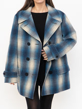 Load image into Gallery viewer, RALPH LAUREN POLO x Blue Plaid Wool-Blend Coat (XS-L)