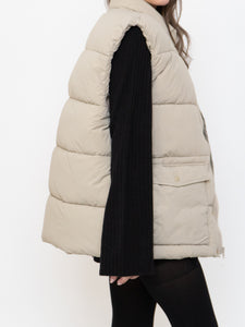 GAP x Beige Puffer Vest (S-L)