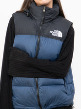 Load image into Gallery viewer, THE NORTH FACE x Blue, Black Nuptse 700 Puffer Vest (Mens S)