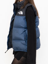 Load image into Gallery viewer, THE NORTH FACE x Blue, Black Nuptse 700 Puffer Vest (Mens S)