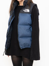 Load image into Gallery viewer, THE NORTH FACE x Blue, Black Nuptse 700 Puffer Vest (Mens S)