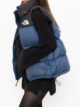 Load image into Gallery viewer, THE NORTH FACE x Blue, Black Nuptse 700 Puffer Vest (Mens S)