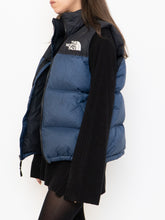 Load image into Gallery viewer, THE NORTH FACE x Blue, Black Nuptse 700 Puffer Vest (Mens S)