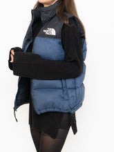Load image into Gallery viewer, THE NORTH FACE x Blue, Black Nuptse 700 Puffer Vest (Mens S)