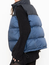 Load image into Gallery viewer, THE NORTH FACE x Blue, Black Nuptse 700 Puffer Vest (Mens S)