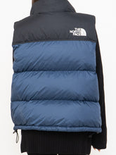 Load image into Gallery viewer, THE NORTH FACE x Blue, Black Nuptse 700 Puffer Vest (Mens S)