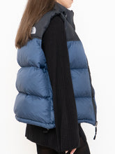 Load image into Gallery viewer, THE NORTH FACE x Blue, Black Nuptse 700 Puffer Vest (Mens S)