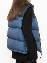 Load image into Gallery viewer, THE NORTH FACE x Blue, Black Nuptse 700 Puffer Vest (Mens S)