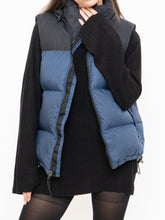 Load image into Gallery viewer, THE NORTH FACE x Blue, Black Nuptse 700 Puffer Vest (Mens S)