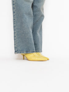 Vintage x Made in Brazil x Lime Leather Boot (7, 7.5)