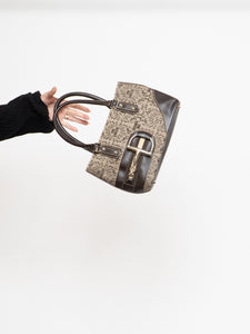 Vintage x Gucci-style GIOSARDI Buckled Brown Logo Purse
