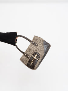 Vintage x Gucci-style GIOSARDI Buckled Brown Logo Purse