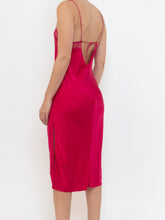 Load image into Gallery viewer, VS x Magenta Silk Lace Slip Dress (XS-M)