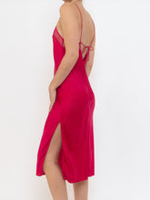 Load image into Gallery viewer, VS x Magenta Silk Lace Slip Dress (XS-M)