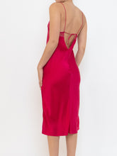 Load image into Gallery viewer, VS x Magenta Silk Lace Slip Dress (XS-M)