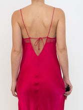 Load image into Gallery viewer, VS x Magenta Silk Lace Slip Dress (XS-M)