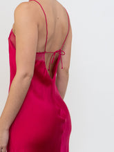 Load image into Gallery viewer, VS x Magenta Silk Lace Slip Dress (XS-M)