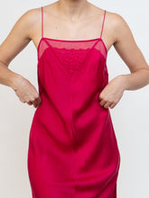 Load image into Gallery viewer, VS x Magenta Silk Lace Slip Dress (XS-M)