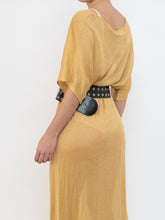 Load image into Gallery viewer, IOANNA KOUBBELA x Made in Greece x Gold Yellow Sheer Knit Dress (XS-L)