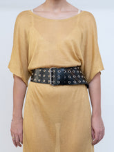 Load image into Gallery viewer, IOANNA KOUBBELA x Made in Greece x Gold Yellow Sheer Knit Dress (XS-L)