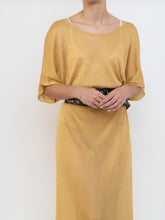 Load image into Gallery viewer, IOANNA KOUBBELA x Made in Greece x Gold Yellow Sheer Knit Dress (XS-L)