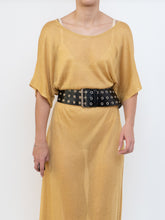 Load image into Gallery viewer, IOANNA KOUBBELA x Made in Greece x Gold Yellow Sheer Knit Dress (XS-L)