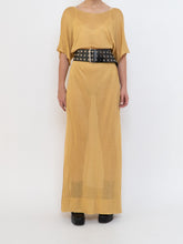 Load image into Gallery viewer, IOANNA KOUBBELA x Made in Greece x Gold Yellow Sheer Knit Dress (XS-L)