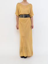 Load image into Gallery viewer, IOANNA KOUBBELA x Made in Greece x Gold Yellow Sheer Knit Dress (XS-L)