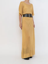 Load image into Gallery viewer, IOANNA KOUBBELA x Made in Greece x Gold Yellow Sheer Knit Dress (XS-L)