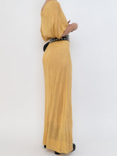 Load image into Gallery viewer, IOANNA KOUBBELA x Made in Greece x Gold Yellow Sheer Knit Dress (XS-L)