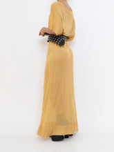 Load image into Gallery viewer, IOANNA KOUBBELA x Made in Greece x Gold Yellow Sheer Knit Dress (XS-L)