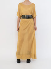 Load image into Gallery viewer, IOANNA KOUBBELA x Made in Greece x Gold Yellow Sheer Knit Dress (XS-L)