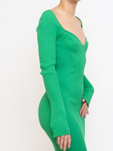 Load image into Gallery viewer, HM x Green Ribbed Bodycon Dress (XS, S)