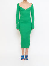 Load image into Gallery viewer, HM x Green Ribbed Bodycon Dress (XS, S)