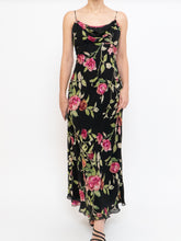 Load image into Gallery viewer, Vintage x NICOLE MILLER Pink Rose Sequin Silk Maxi (XS, S)