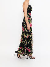 Load image into Gallery viewer, Vintage x NICOLE MILLER Pink Rose Sequin Silk Maxi (XS, S)