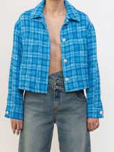 Load image into Gallery viewer, ZARA x Blue Plaid Cropped Jacket (XS-M)