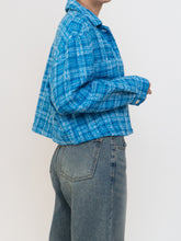 Load image into Gallery viewer, ZARA x Blue Plaid Cropped Jacket (XS-M)