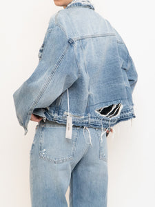 VERVET x Deadstock Distressed Denim Cropped Jacket (S-L)