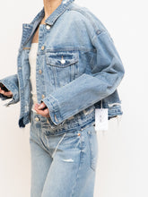 Load image into Gallery viewer, VERVET x Deadstock Distressed Denim Cropped Jacket (S-L)