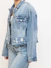Load image into Gallery viewer, VERVET x Deadstock Distressed Denim Cropped Jacket (S-L)