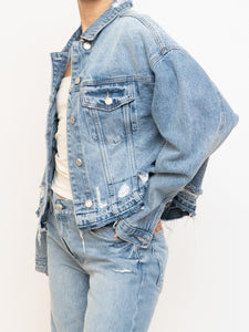 VERVET x Deadstock Distressed Denim Cropped Jacket (S-L)