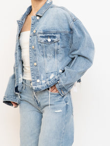 VERVET x Deadstock Distressed Denim Cropped Jacket (S-L)