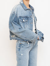 Load image into Gallery viewer, VERVET x Deadstock Distressed Denim Cropped Jacket (S-L)