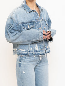 VERVET x Deadstock Distressed Denim Cropped Jacket (S-L)